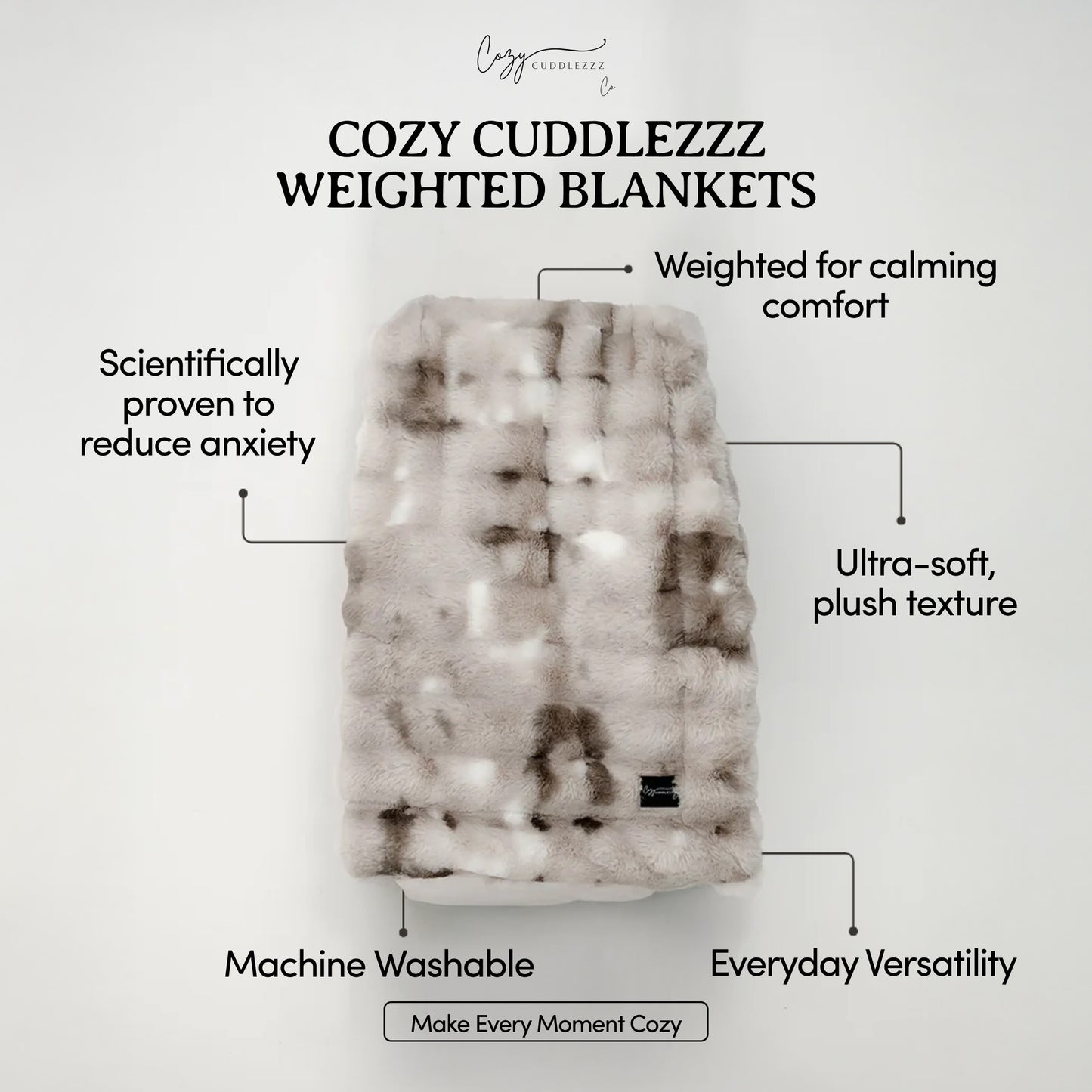 Soft Ash - Weighted Blanket